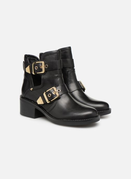 Guess Chez Stivaletti Fonzie 359503 nero Tronchetti E CBwqB8Ux1