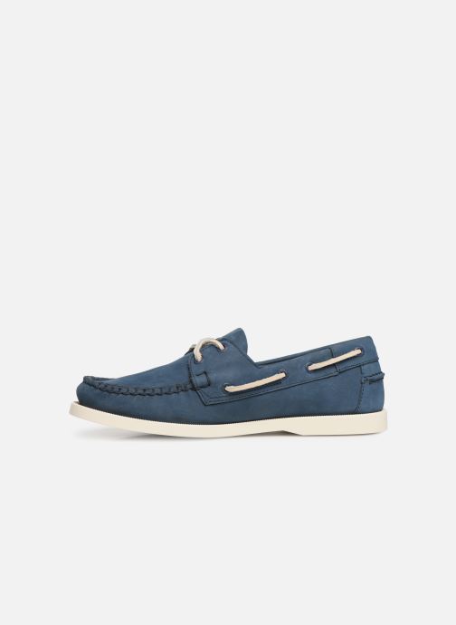Sebago Blue Navy À Portland Docksides Chaussures Lacets Nubuck Lq3A5j4R