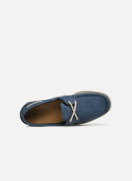 Sebago Blue Navy À Portland Docksides Chaussures Lacets Nubuck Lq3A5j4R