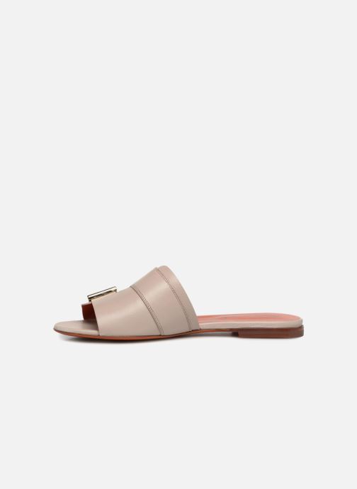 amp; Flat Clogs Pantoletten Santoni 360378 Brigitte beige ZvOnpIPwq
