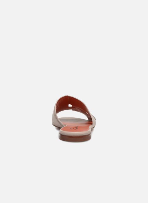 amp; Flat Clogs Pantoletten Santoni 360378 Brigitte beige ZvOnpIPwq