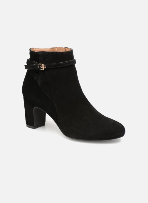 amp; 360828 Stiefeletten Femme Talon Boots Monoprix schwarz Et Boucle 80qOwS