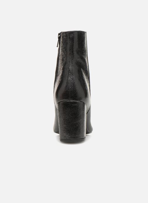 Femme schwarz Stiefeletten 360835 Talon Cuir Boots Craquele amp; Bottine Monoprix ZOwqdTZ
