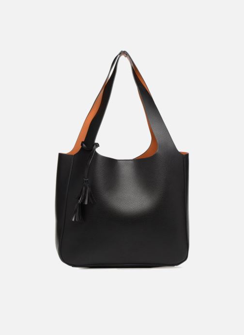 Monoprix Femme CABAS POMPON PU (Noir) - Sacs ?� main chez Sarenza (360854)