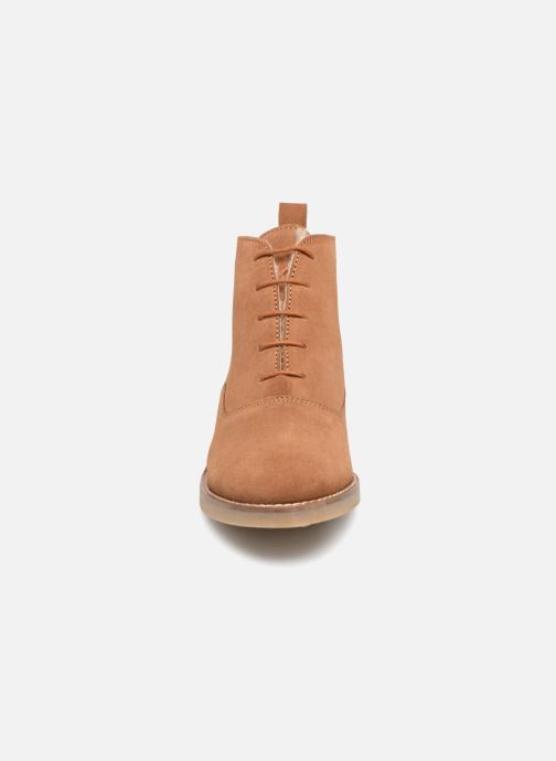 Monoprix Premium BOOTS LACETS FOUREE (Brun) Snörade skor Monoprix Premium BOOTS LACETS FOUREE (Brun) Snörade skor