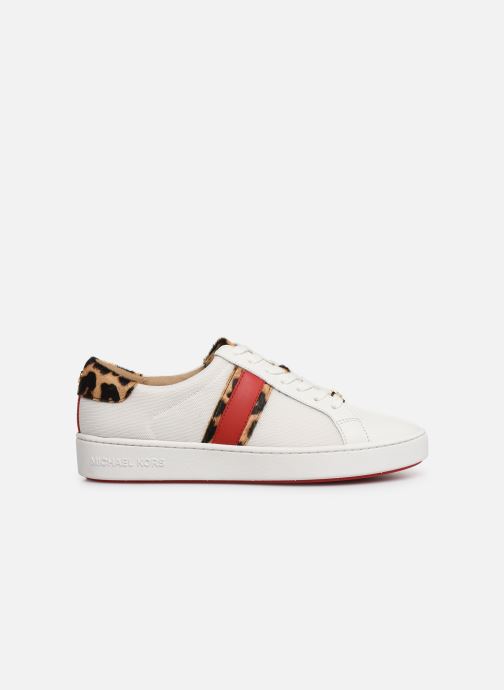 michael michael kors irving python embossed stripe leather sneaker