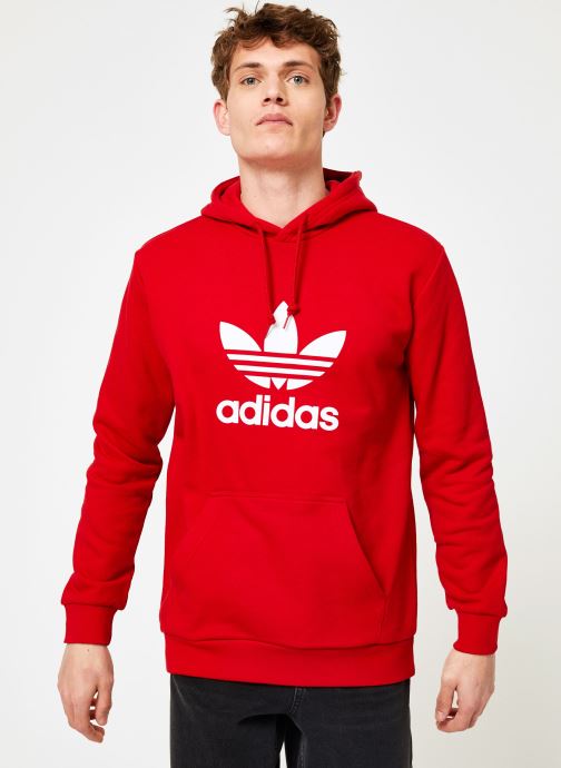  adidas  originals Trefoil Hoodie Rouge V tements chez 