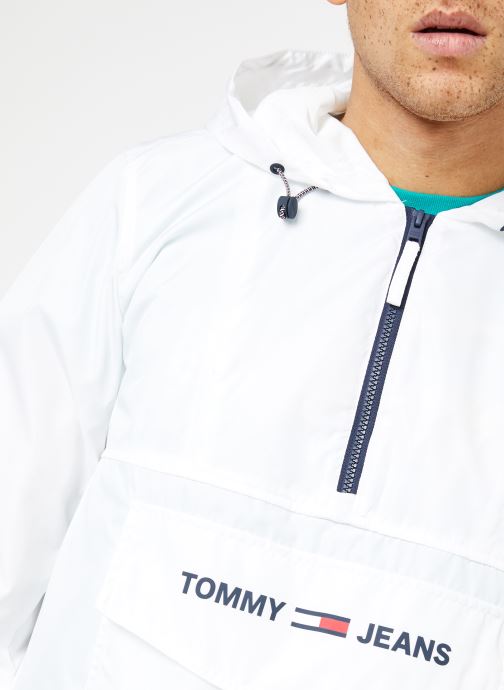 tommy jeans shell solid popover