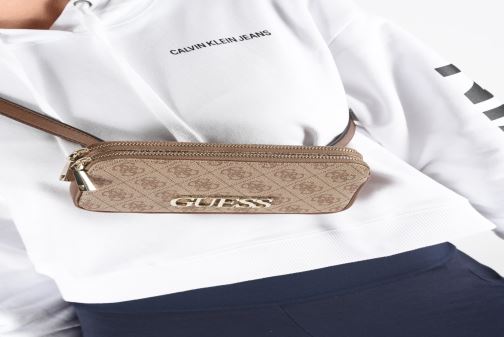 guess skye double zip belt bag