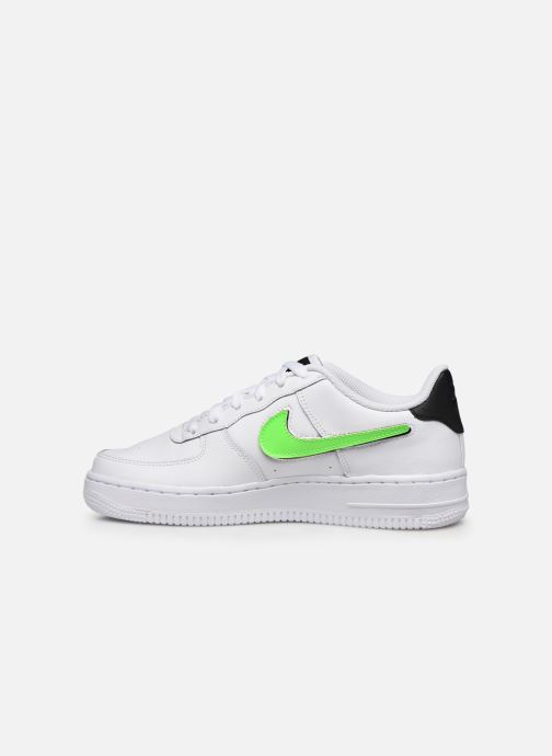 nike air force 1 green and white