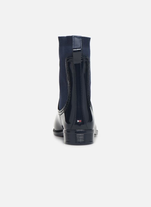 tommy hilfiger gloss ankle rain boots