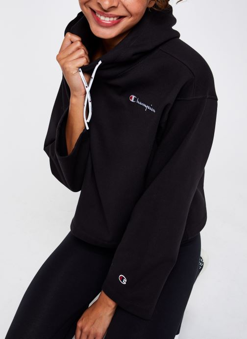 Vêtements Champion Hooded sweatshirt Noir vue détail/paire