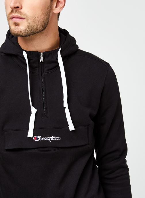 champion hooded half zip