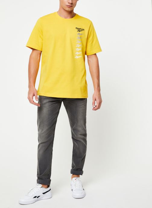 polo reebok jaune