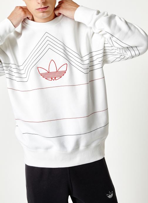 adidas originals Sweatshirt - Rivalry Crew (Blanc) - Vêtements chez Sarenza  (399198)