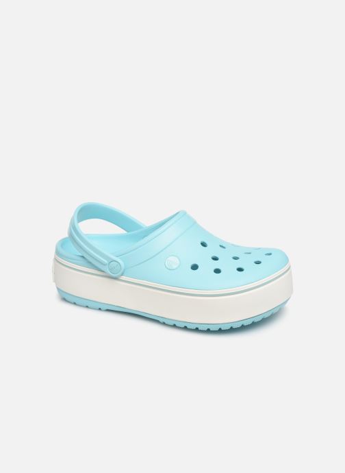 teal lined crocs