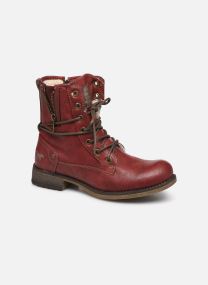 bottines mustang rouge
