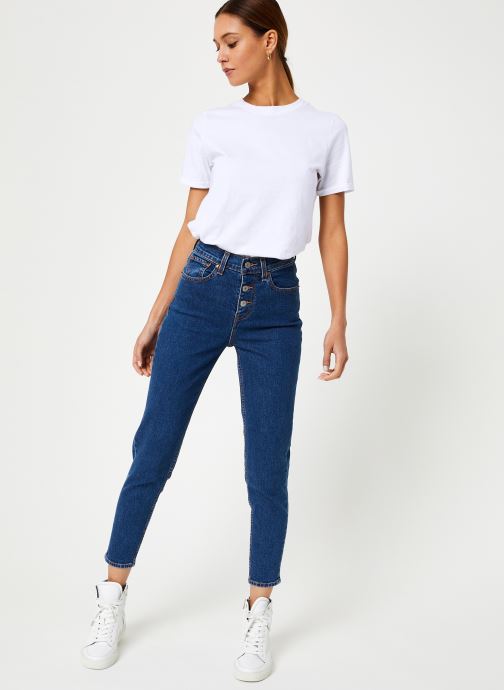 Levi's Exposed Button Mom Jean W (Blauw 
