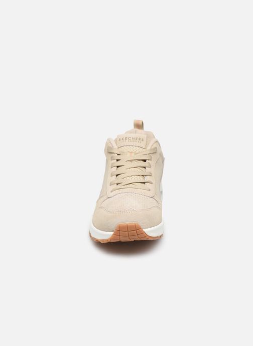 skechers uno two for the show sneakers beige