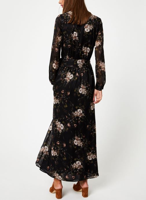 IKKS Women Robe Longue Fleur BP30435 (Noir) Vêtements chez Sarenza