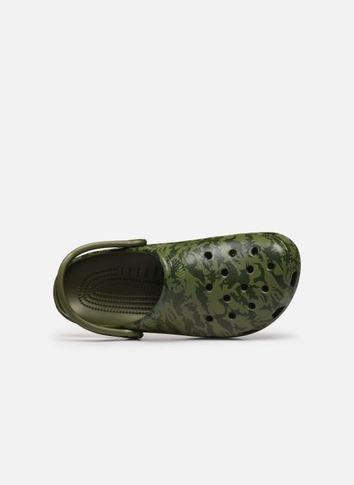 Crocs Classic Printed Camo Clog (Vert) - Sandales et nu ...