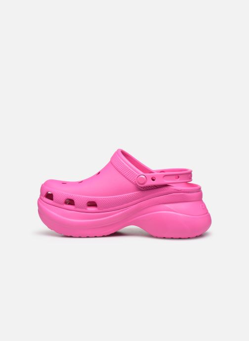 pink high top crocs