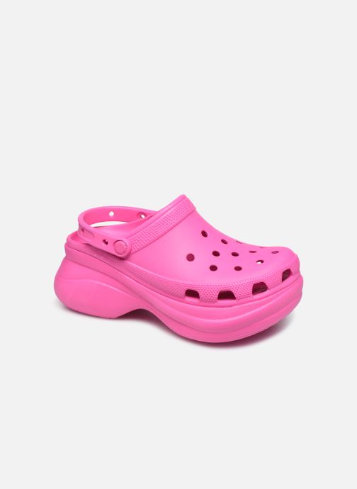 pink high top crocs