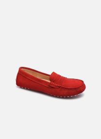 cuir velours rouge