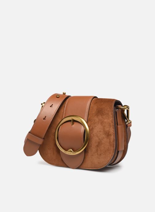 Polo Ralph Lauren BELT SADDLE CROSSBODY M (Brown) - Handbags chez ...