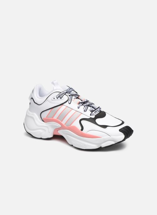 adidas originals magmur runner in white and pink