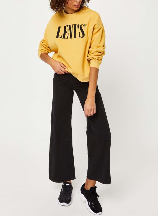 pull levis jaune femme