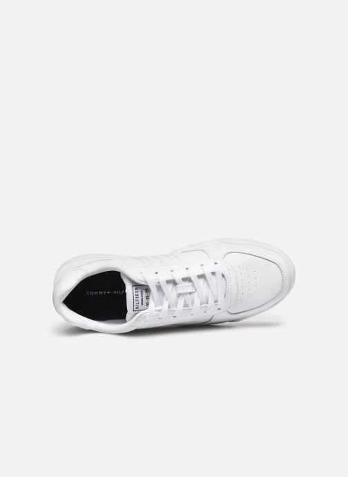 tommy hilfiger lightweight leather sneaker flag