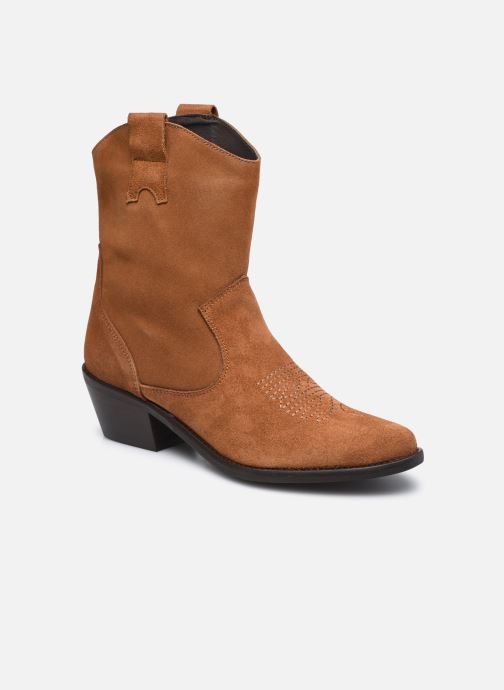 sarenza bottines femme marron