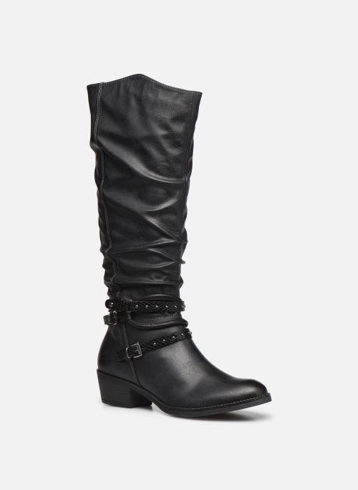 botte plate noire