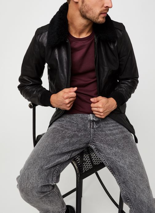 manteau aviateur noir