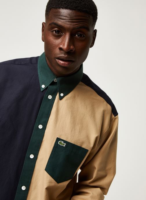 Lacoste Chemise  Fun  Croco Bleu V tements chez Sarenza 