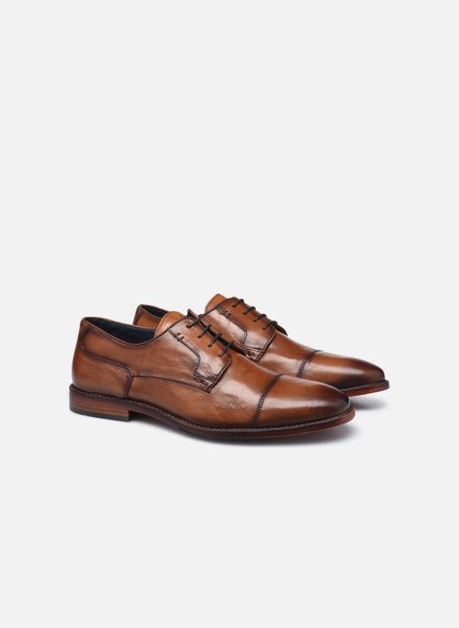 chaussure azzaro marron homme