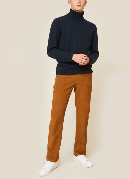Kleding Monoprix Homme Pantalon en coton BIO Bruin detail