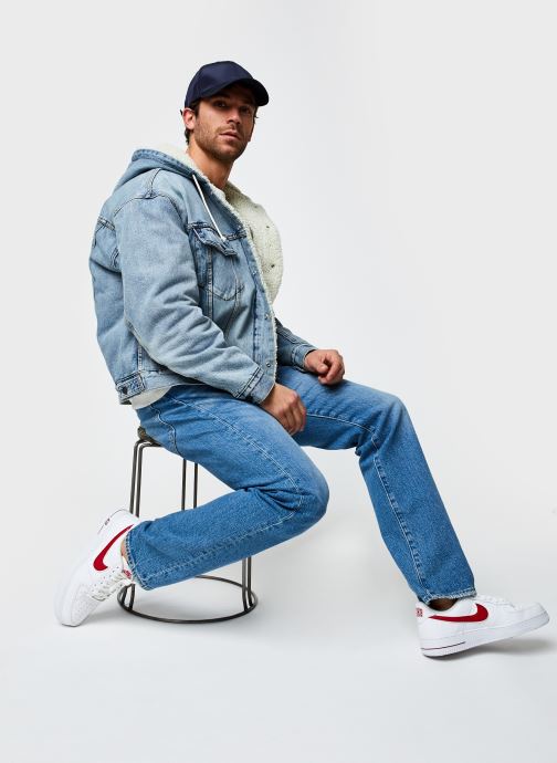 levi's hooded sherpa trucker