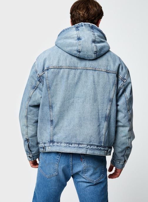 levi's hooded sherpa trucker