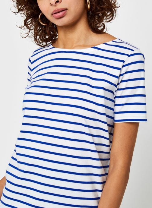 Armor Lux Tshirt Marinière ''Hoëdic'' Femme (Blanc) Vêtements chez