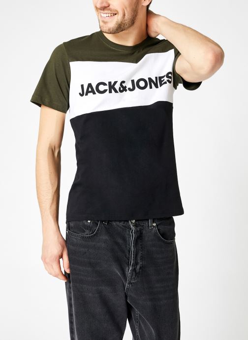 Jack & Jones Jjelogo Blocking tee SS Jr Shirt para Hombre