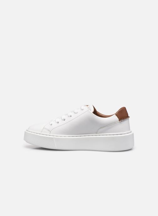 clarks hero lite lace white leather