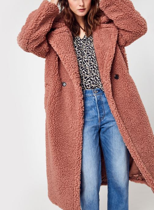 long teddy coat with hood