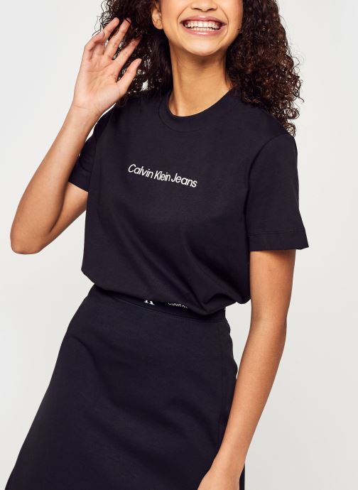 Kleding Calvin Klein Jeans SHRUNKEN INSTITUTION Zwart detail