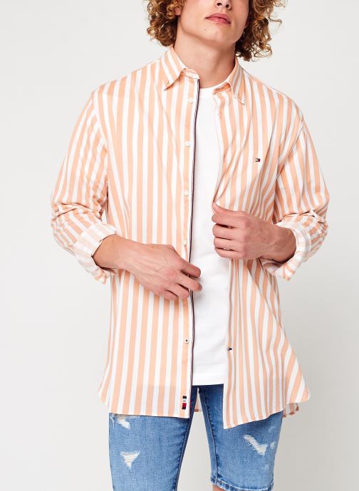 Kleding Accessoires Casual Knitted Bold Stripe Shirt