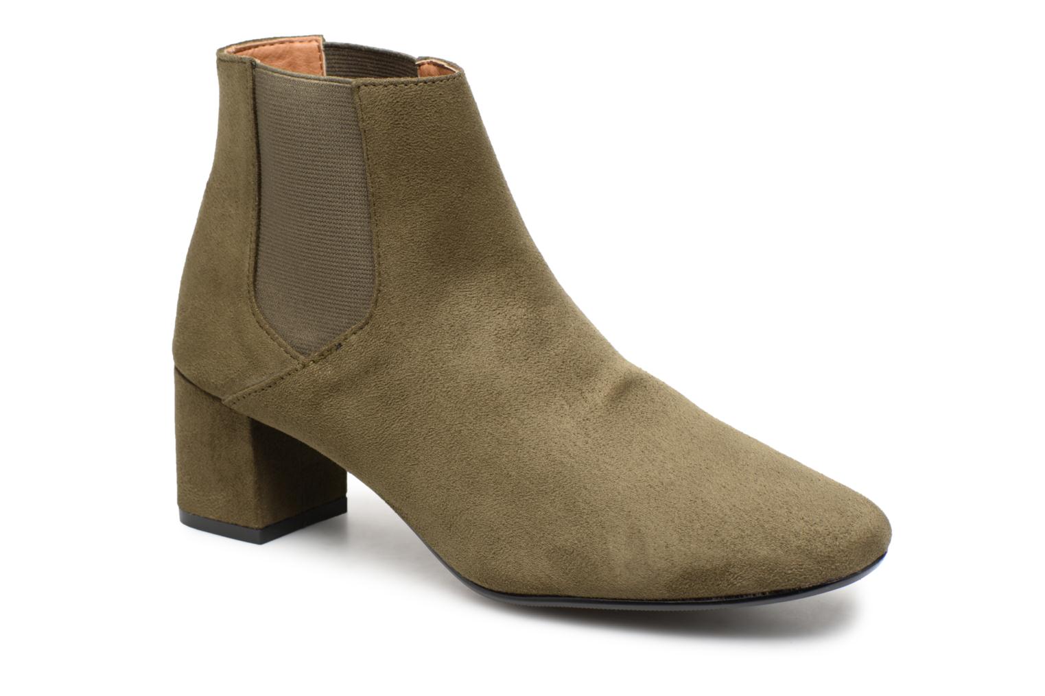 BOTTINES TALON SUEDE par Monoprix Femme