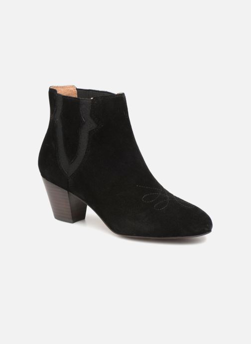 BOTTINES CROUTE CUIR SURPIQURE par Monoprix Femme