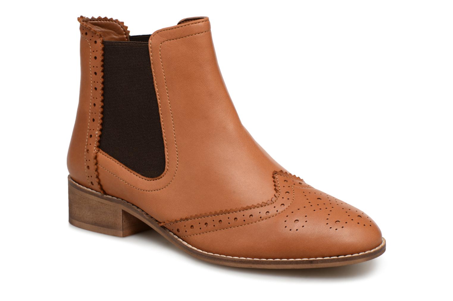 BOOTS CUIR BOUT FLEURI par Monoprix Premium