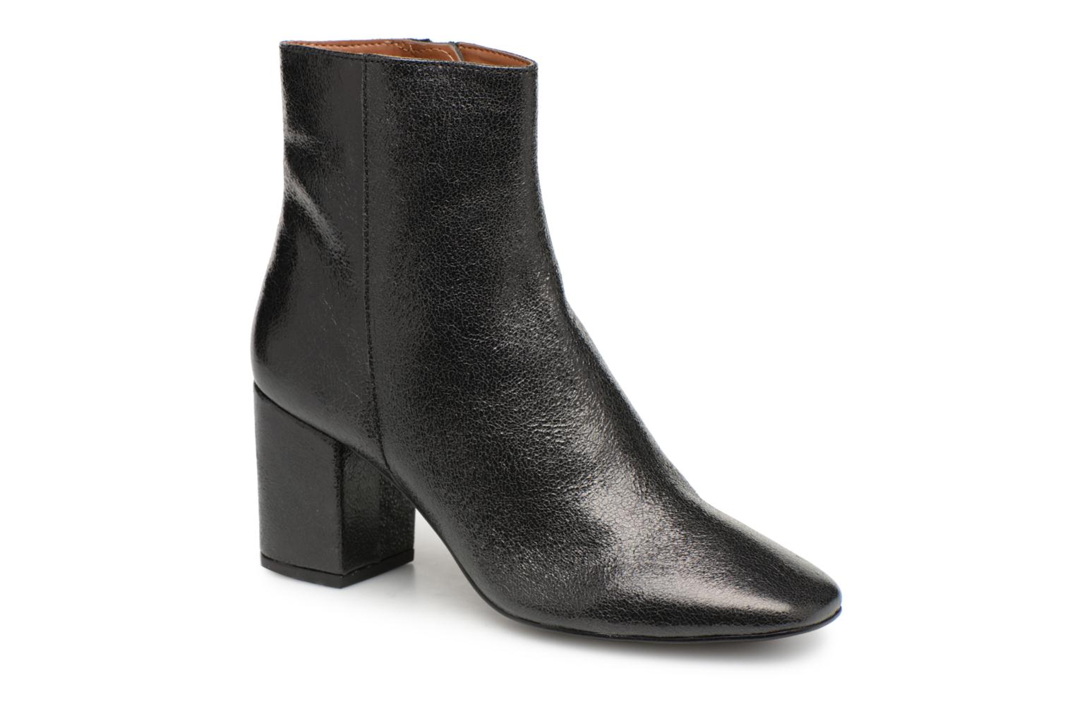 BOTTINE TALON CUIR CRAQUELE par Monoprix Femme